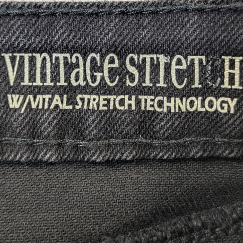 Natural Reflections Denim Shorts 8 Black Raw Hem Vintage Stretch - Picture 6 of 12